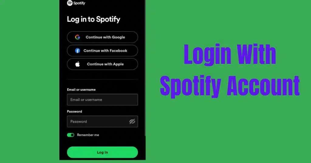 Login With Spotify Account