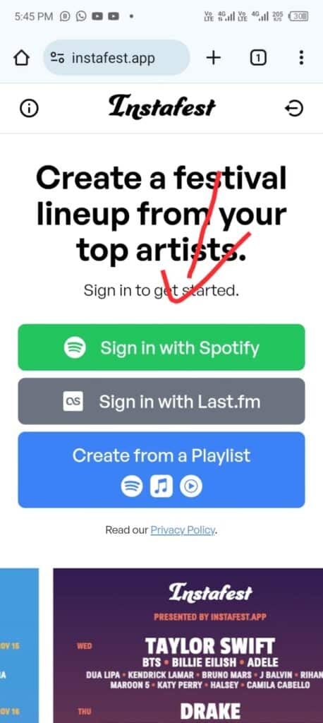 Sign in with Spotify