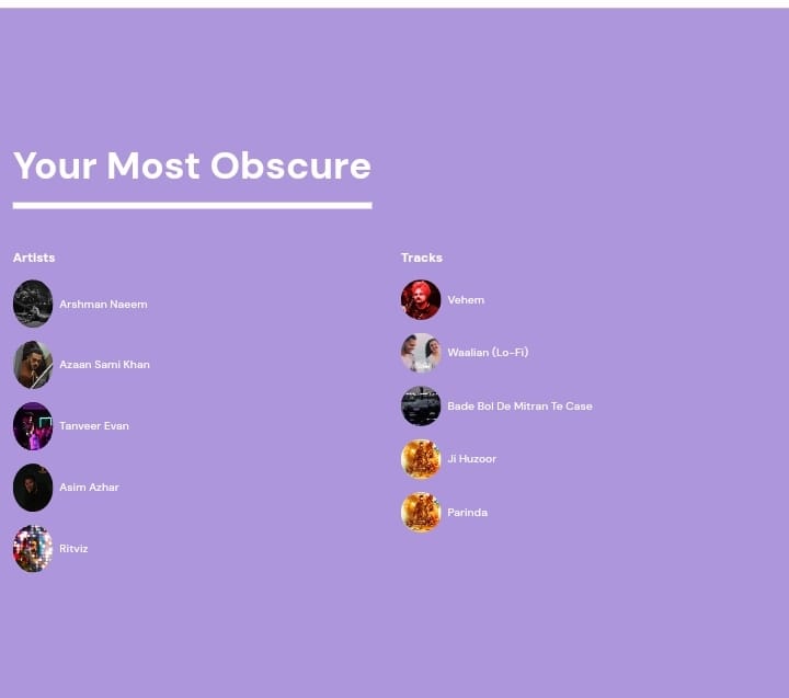 Your Most Obscure
