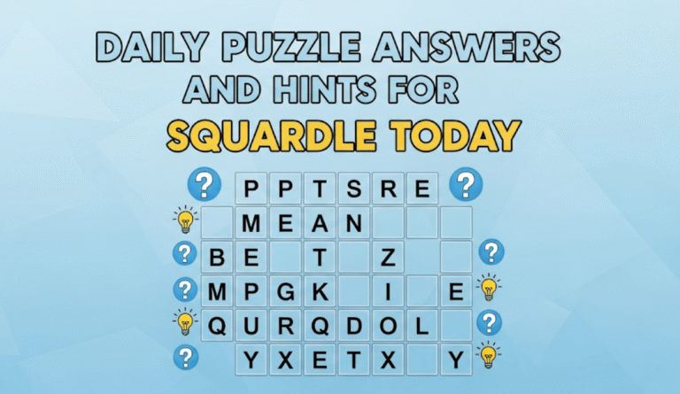 Daily Puzzle Answers and Hints for Squardle Today
