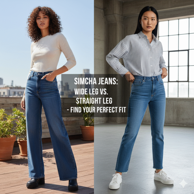Which Simcha Jeans Fit Best High Rise Wide Leg or Straight Leg