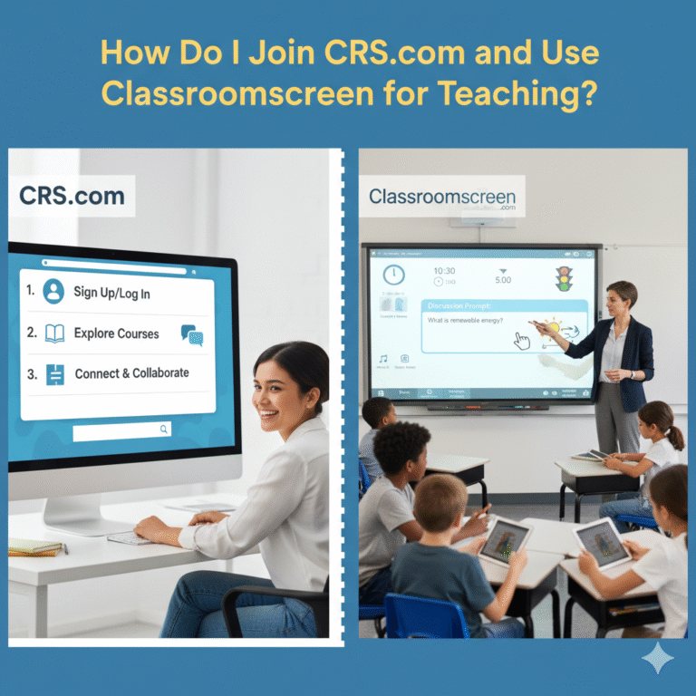 How Do I Join CRS.com and Use Classroomscreen for Teaching?