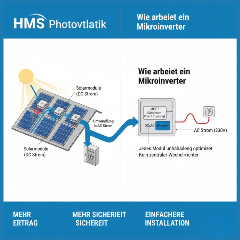 Was ist HMS Photovoltaik und wie arbeitet ein Mikroinverter