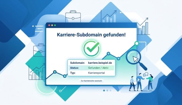 Warum wird keine karriere-subdomain gefunden und wie beheben Sie sie